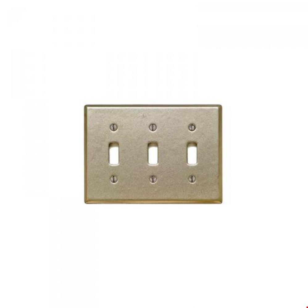 Home Accessory Switch Plate, Toggle, triple