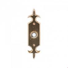 Rocky Mountain Hardware DBB E828 - Fleur De Lis Escutcheon Door Bell Button