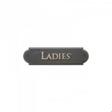 Rocky Mountain Hardware NAMEPL-LADIES - Home Accessory Nameplate, ''Ladies''