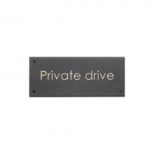 Rocky Mountain Hardware PL250 - Home Accessory Plaque, ''Private Drive''