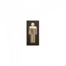 Rocky Mountain Hardware PL300M - Home Accessory Plaque, Restroom-men