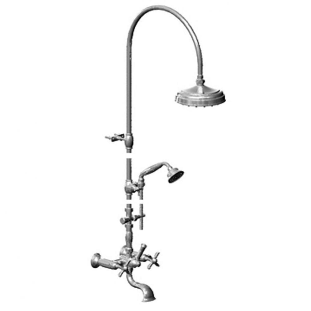 Wall Mount Tub & Shower With Hand Held Shower