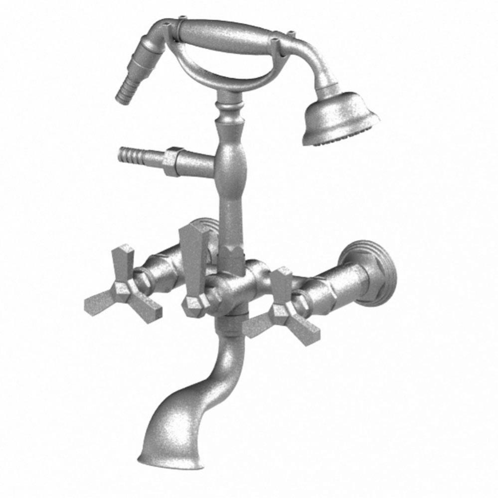 Wall Mount Tub Filler With Hand Held Shower