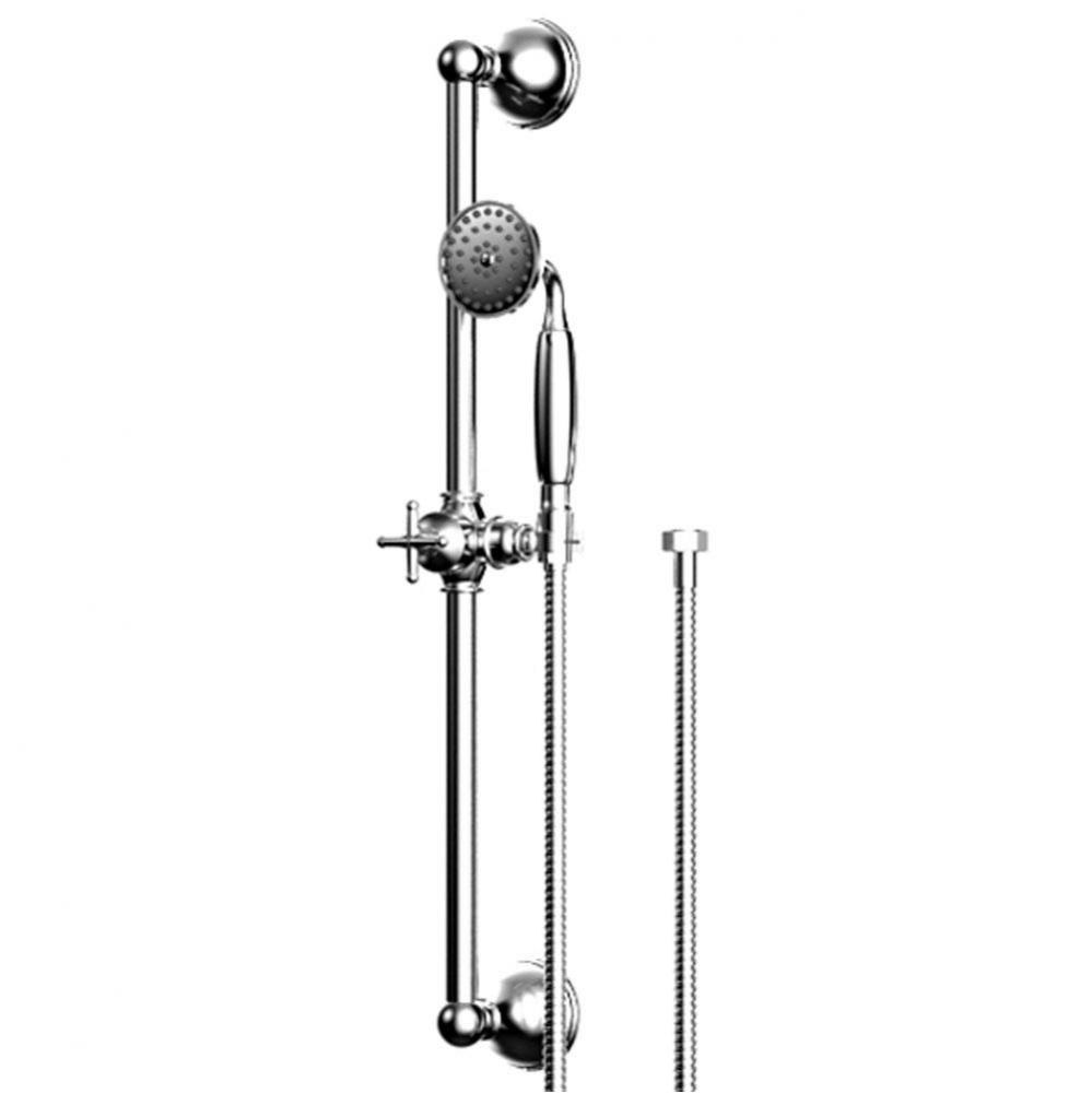 Adjustable Slide Bar With Hand Held Shower Assembly