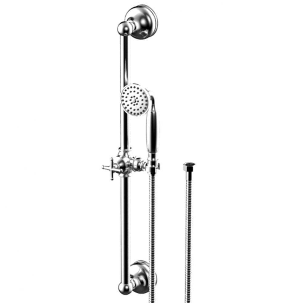 Adjustable Slide Bar With Hand Held Shower Assembly