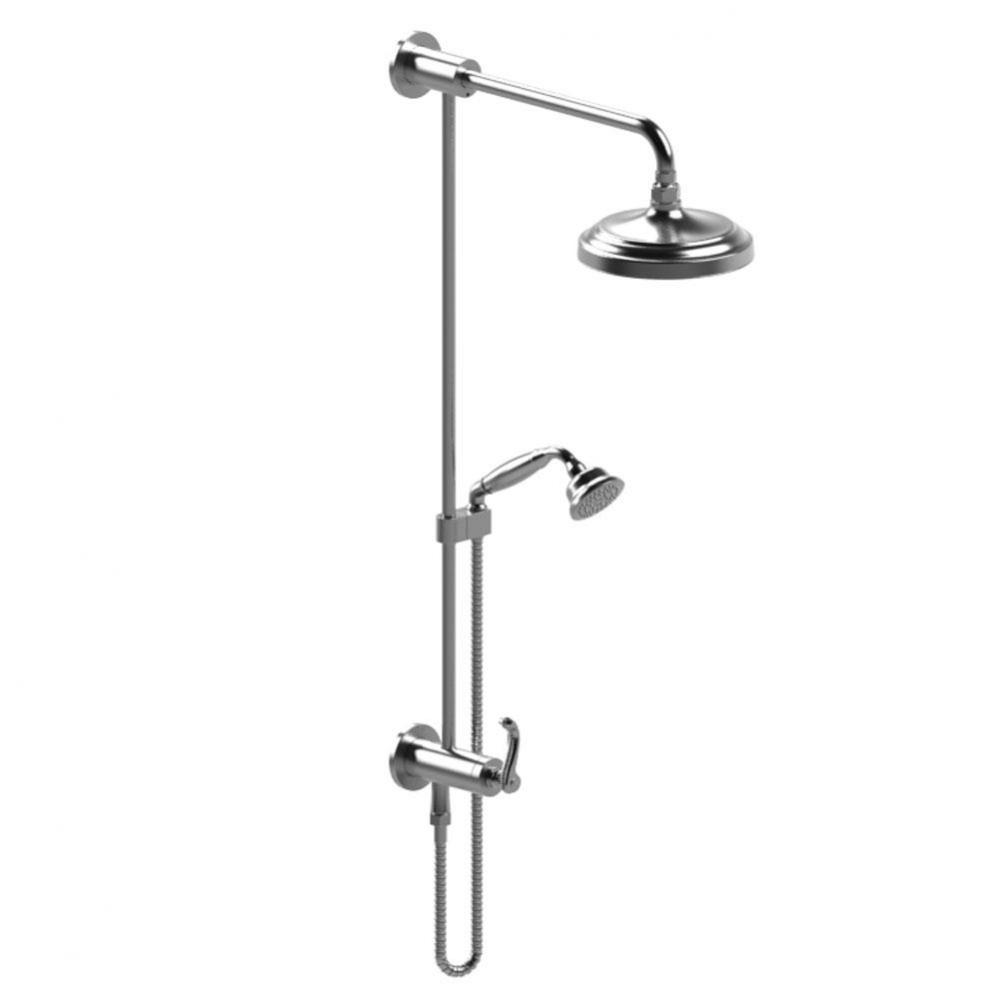 Bar With Inlet At Diverter, Includes 8'' Shower Head, 12'' Shower Arm, 30&apos