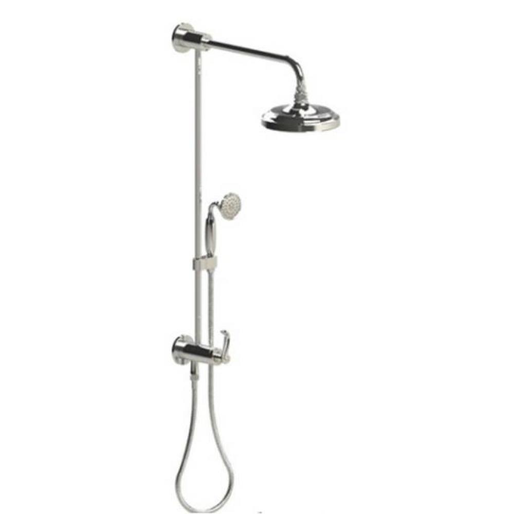 Bar With Inlet At Diverter, Includes 8'' Shower Head, 12'' Shower Arm, 30&apos