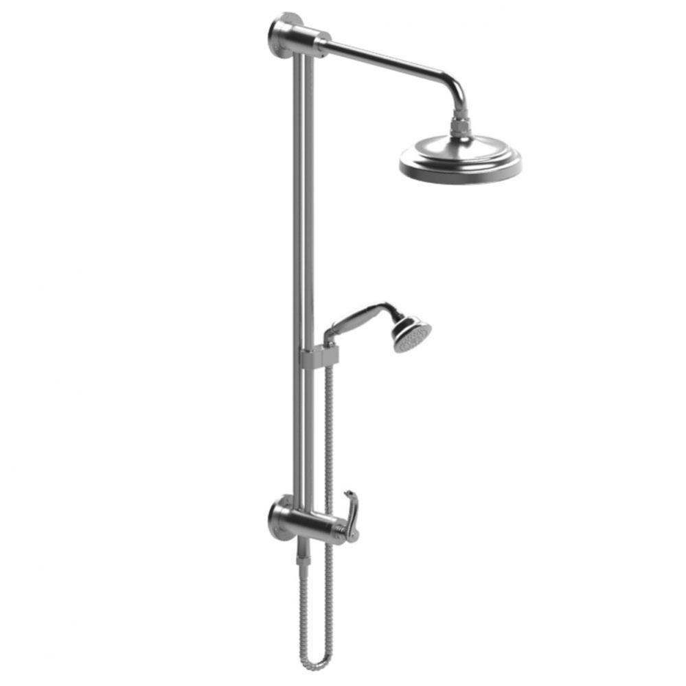 Bar With Inlet At Shower Head, Includes 8'' Shower Head, 12'' Shower Arm, 30&a