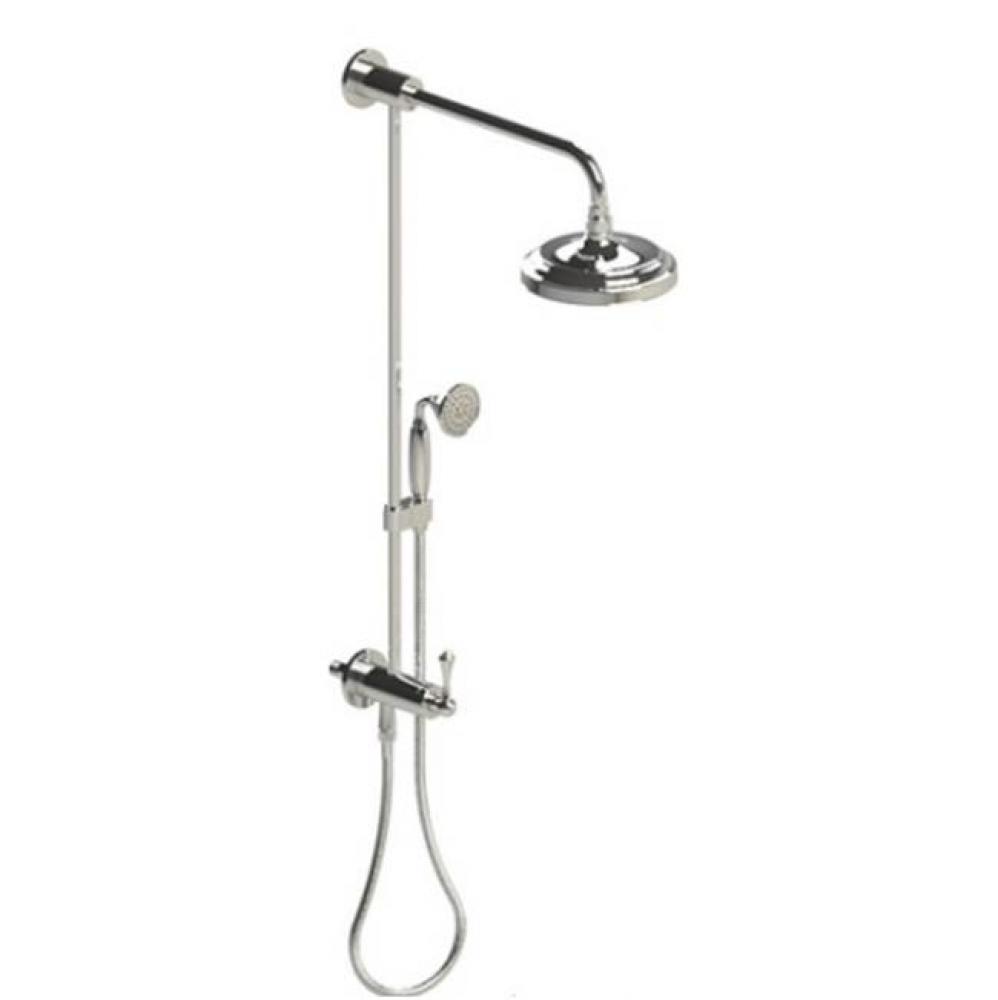 Bar With Inlet At Diverter, Includes 8'' Shower Head, 12'' Shower Arm, 30&apos