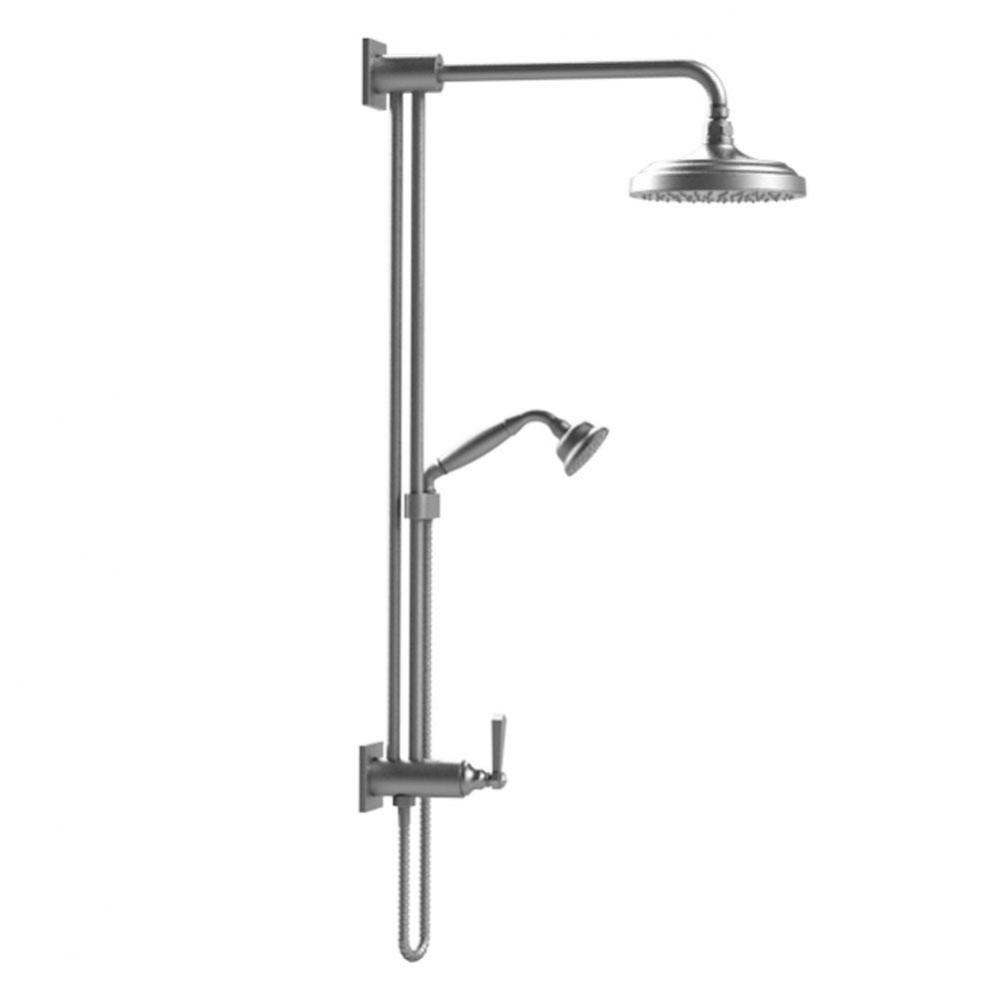 Bar With Inlet At Diverter. Includes 8'' Shower Head, 12'' Shower Arm, 30&apos