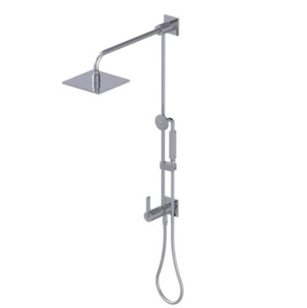 Bar With Inlet At Diverter. Includes 8'' Shower Head, 12'' Shower Arm, 30&apos