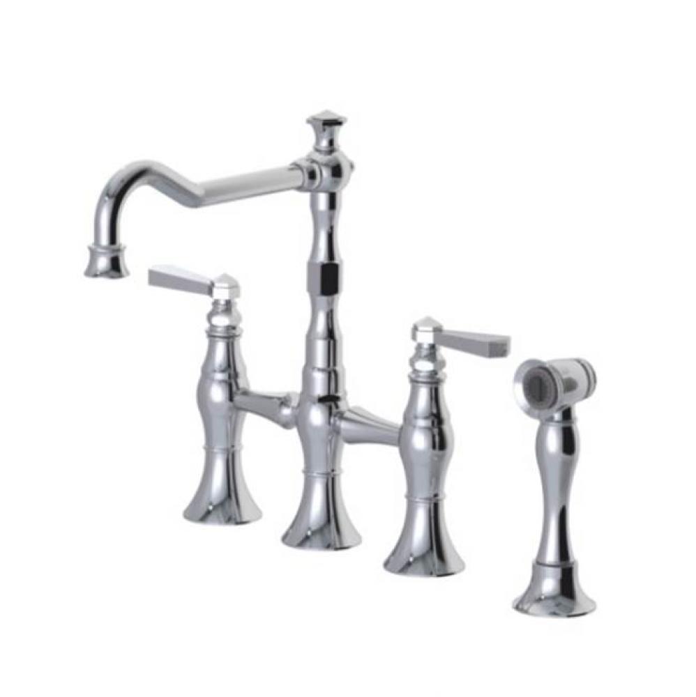 Kitchen Bridge Faucet With Hand Spray