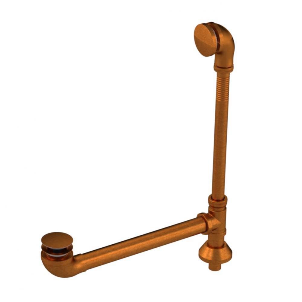 Adjustable Push-Up Tubular Waste And Overflow (Solid Brass)