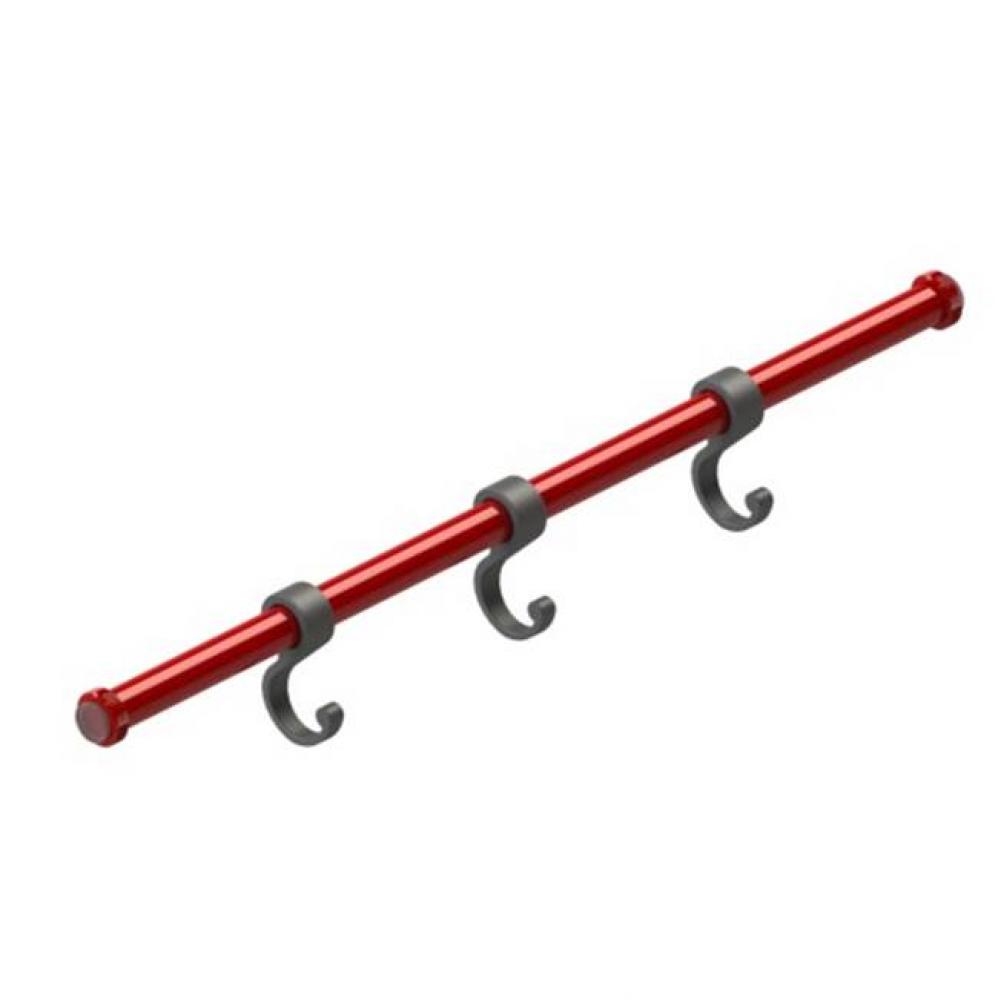 22 1/2'' Tension Rod With 3 Hooks (Optional)