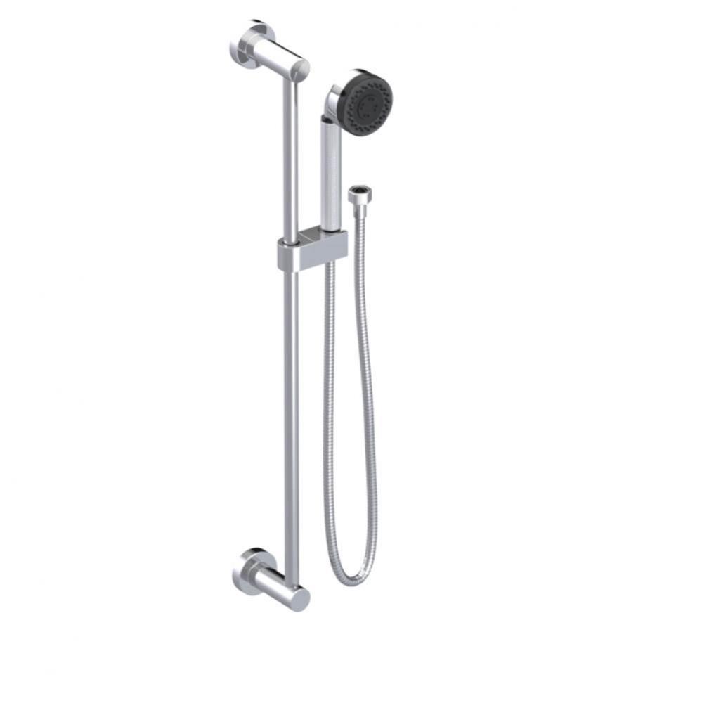 Adjustable Slide Bar With Hand Held Shower Assembly 3 Function