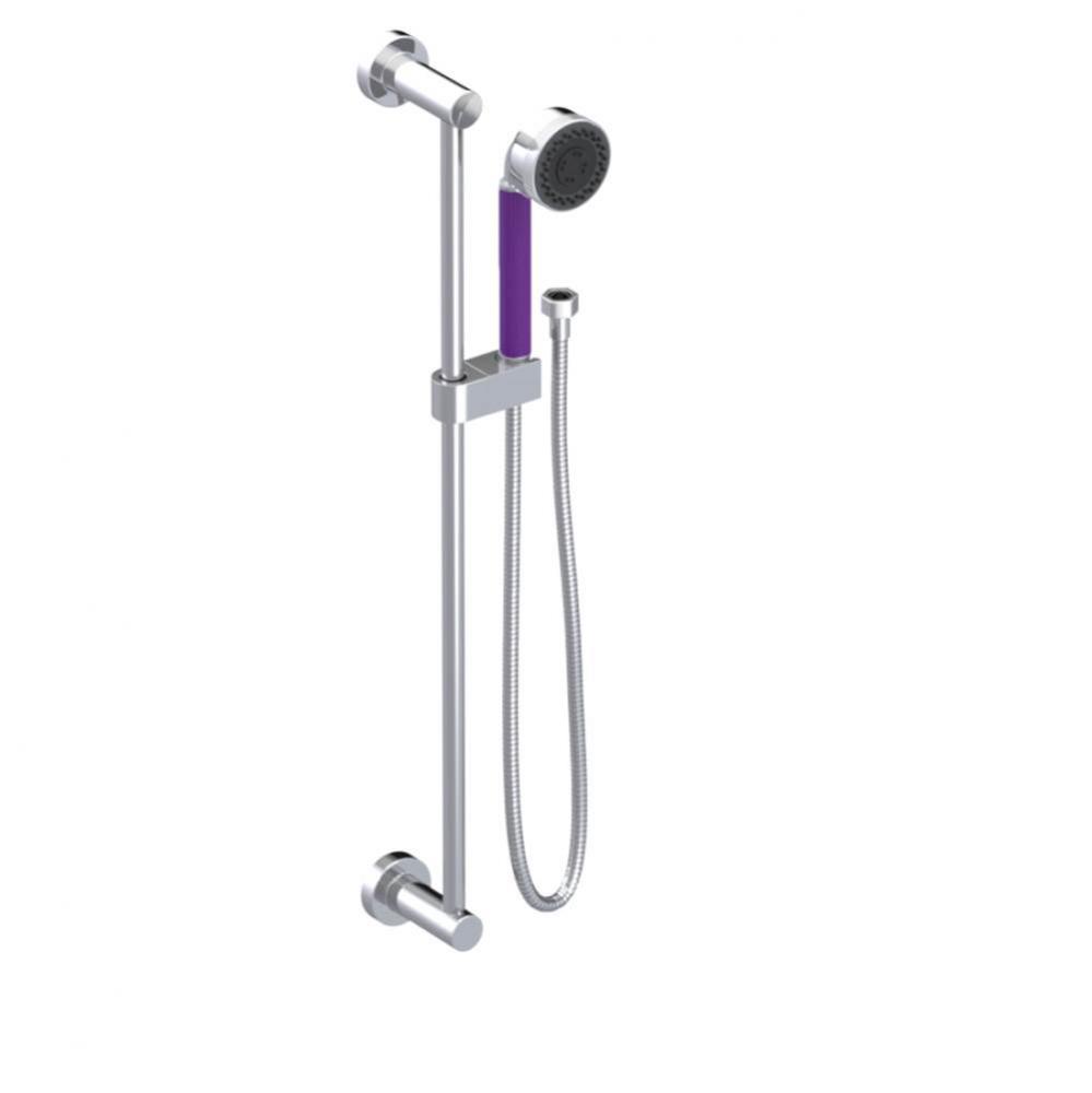 Adjustable Slide Bar With Hand Held Shower Assembly 3 Function