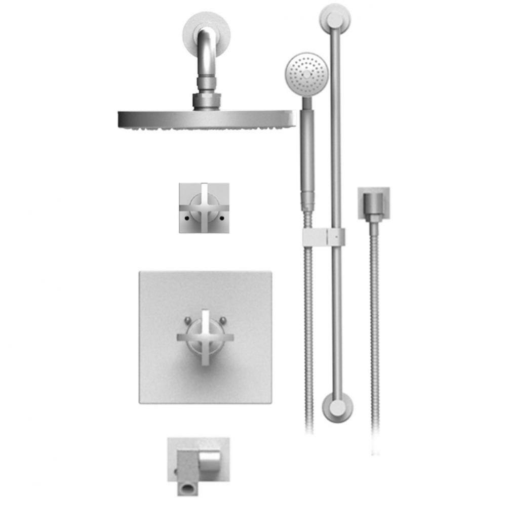 Temperature Control Shower With Two Way Diverter & Shut-Off, With One Seperate Volume Control,