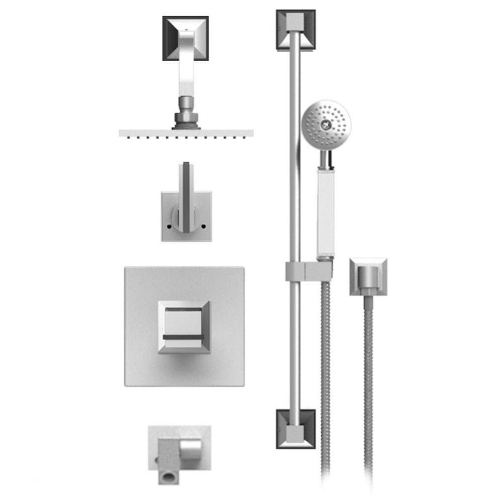 Temperature Contol Shower With Two Way Diverter & Shut-Off, With One Seperate Volume Control,