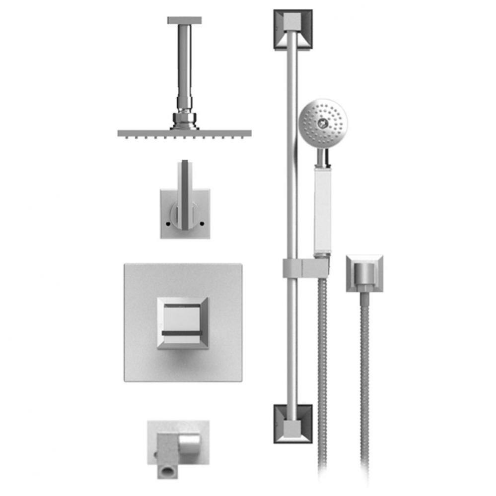 Temperature Contol Shower With Two Way Diverter & Shut-Off, With One Seperate Volume Control,