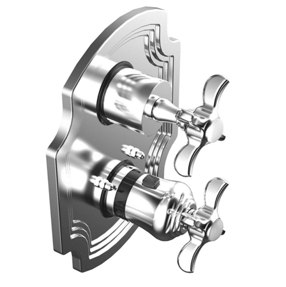 Temperature Control Valve With Stops & Two Way Diverter With Shut-Off, Trim Only