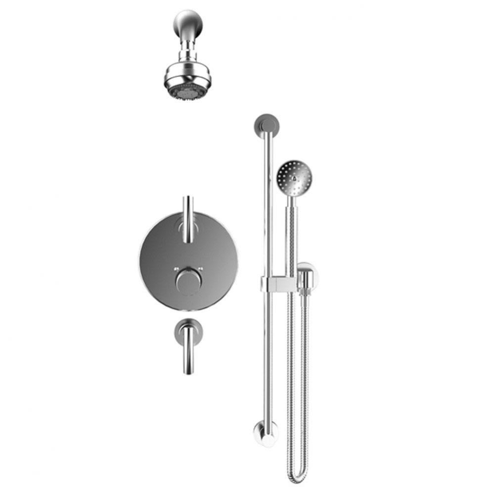 Temperature Control Shower With Two Seperate Volume Controls, Lasalle Shower Head, Bar, Integral S