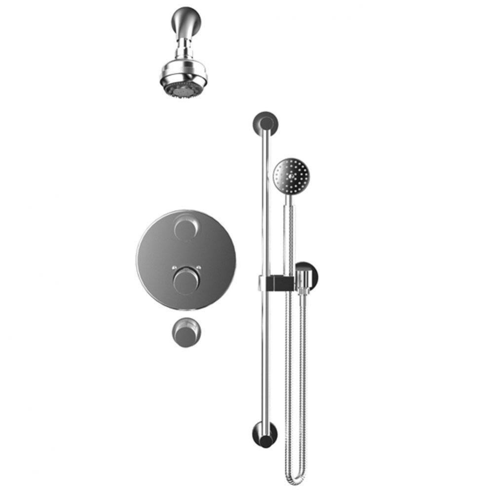 Temperature Control Shower With Two Seperate Volume Controls, Lasalle Shower Head, Bar, Integral S