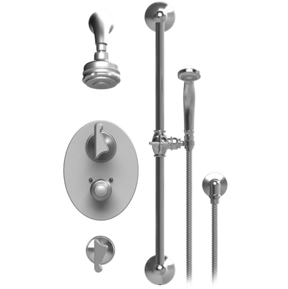 Temperature Control Shower With Two Seperate Volume Controls, Aquatron Shower Head, Bar, Integral