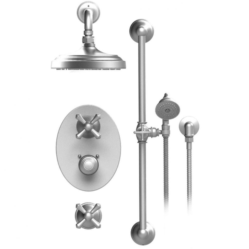 Temperature Control Shower With Two Seperate Volume Controls, Aquatron Shower Head, Bar, Integral