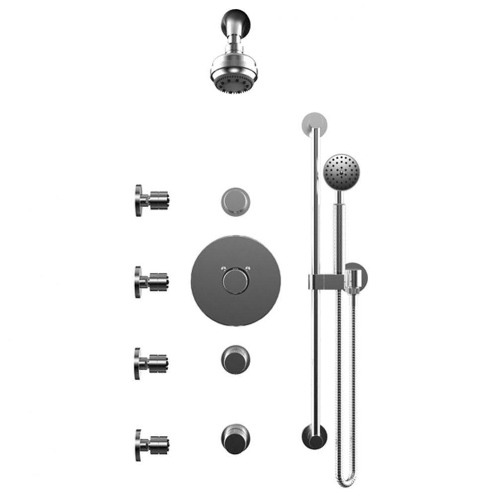 Temperature Control Shower With Three Seperate Volume Controls, Lasalle Shower Head, Bar, Integral