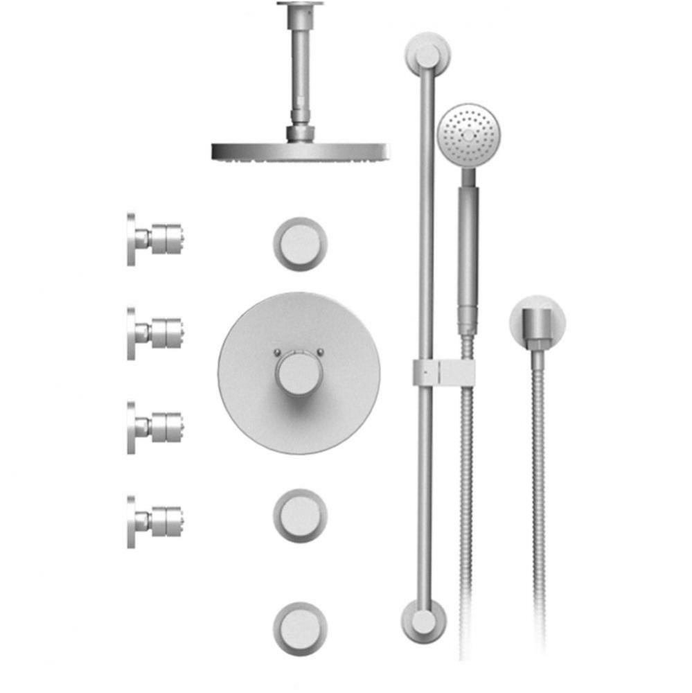 Temperature Control Shower With Three Seperate Volume Controls, Lasalle Shower Head, Bar, Integral