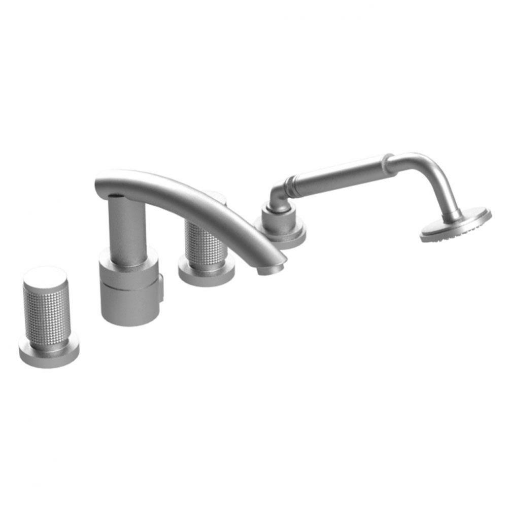 Four Piece Roman Tub Filler With Hand Held Shower, Trim Only