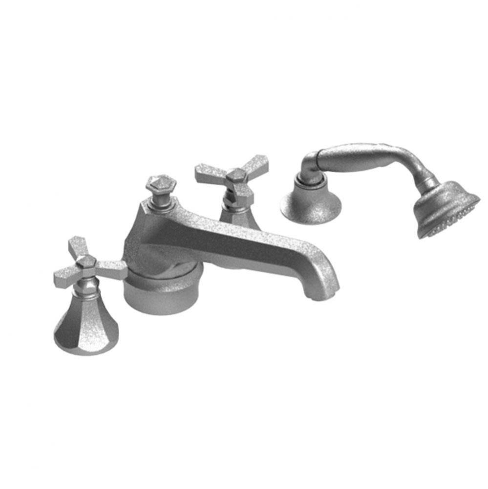 Four Piece Roman Tub Filler With Hand Held Shower Trim Only