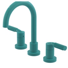 Rubinet 1AHLLAQMD - Widespread Lav. Set. (less drain) in Aqua With Midnight Blue Accent
