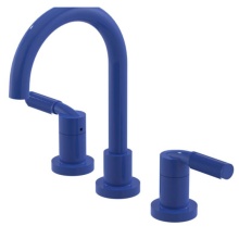 Rubinet 1AHLLBJRD - Widespread Lav. Set. (less drain) in Blu Jean With Red Accent
