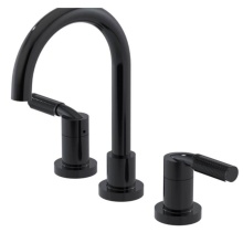 Rubinet 1AHLLBKRD - Widespread Lav. Set. (less drain) in Black With Red Accent