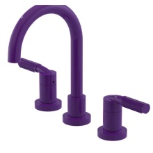 Rubinet 1AHLLPHSC - Widespread Lav. Set. (less drain) in Purple Haze With Satin Chrome Accent