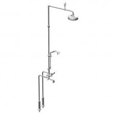 Rubinet 2FHXLSCSC - Floor Mnt T&S W/Fixed Shw Head