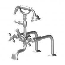 Rubinet 3DRVCABMABM - Deck Mount Tub Filler With Hand Held Shower