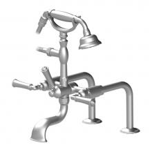 Rubinet 3DRVLOBOB - Deck Mount Tub Filler With Hand Held Shower