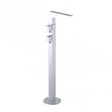 Rubinet 3FRSQCHCH - Floor Mount Tub Filler