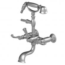 Rubinet 3WETLCHCH - Wall Mount Tub Filler With Hand Held Shower