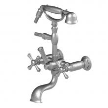 Rubinet 3WFMCCHCH - Wall Mount Tub Filler With Hand Held Shower