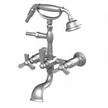 Rubinet 3WHXCACMACM - Wall Mount Tub Filler With Hand Held Shower