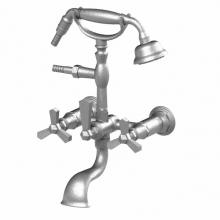 Rubinet 3WHXCSCSC - Wall Mount Tub Filler With Hand Held Shower