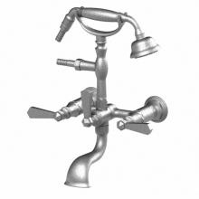 Rubinet 3WHXLGDGD - Wall Mount Tub Filler With Hand Held Shower