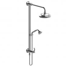 Rubinet 4UET2CHCH - Bar With Inlet At Shower Head, Includes 8'' Shower Head, 12'' Shower Arm, 30&a