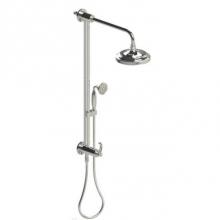 Rubinet 4UET2CHCH - Bar With Inlet At Shower Head, Includes 8'' Shower Head, 12'' Shower Arm, 30&a