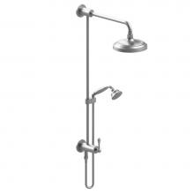 Rubinet 4UFM1GDGD - Bar With Inlet At Diverter, Includes 8'' Shower Head, 12'' Shower Arm, 30&apos