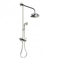 Rubinet 4UFM1CHCH - Bar With Inlet At Diverter, Includes 8'' Shower Head, 12'' Shower Arm, 30&apos