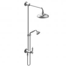 Rubinet 4URM1CHCH - Bar With Inlet At Diverter, Includes 8'' Shower Head, 12'' Shower Arm, 30&apos